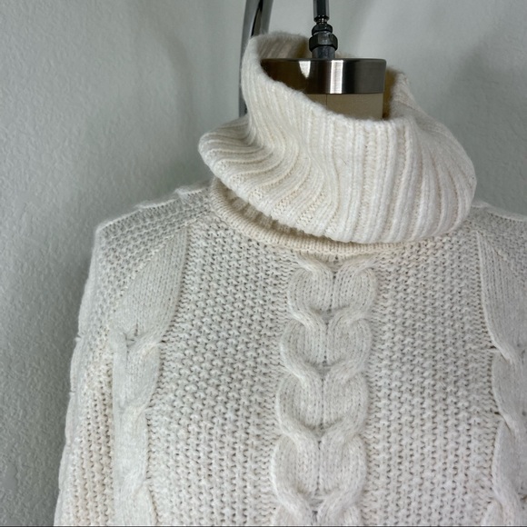 Kari Traa Lid Knit Turtleneck Cable Knit Chunky Sweater - Picture 2 of 8